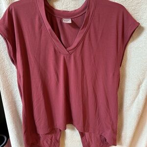 Athleta Women's Mauve V-Neck TieTop